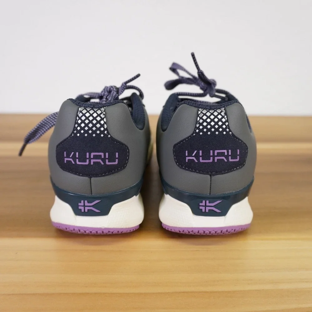 Kuru Quantum Sneakers Womens 8 Wide Gray Lavender Athletic Orthopedic Shoes